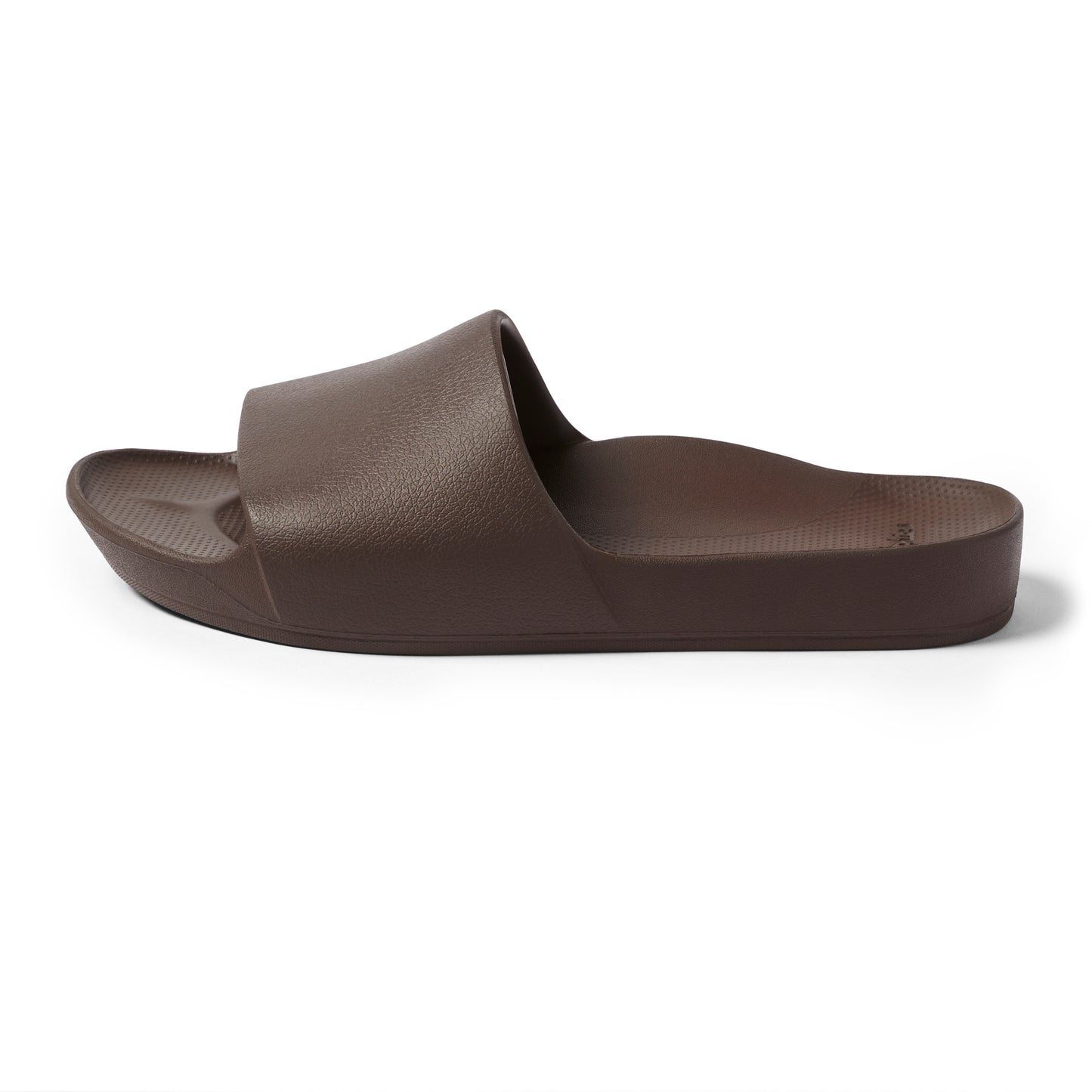 Archies arch support slides - Chocolate Brown