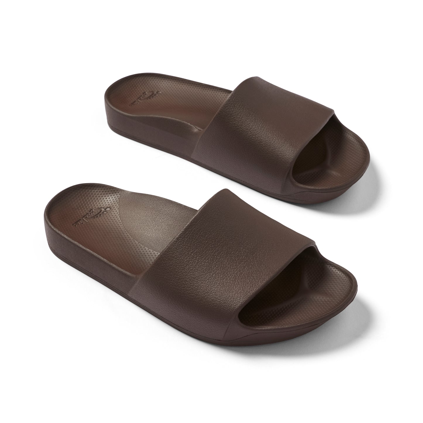 Archies arch support slides - Chocolate Brown