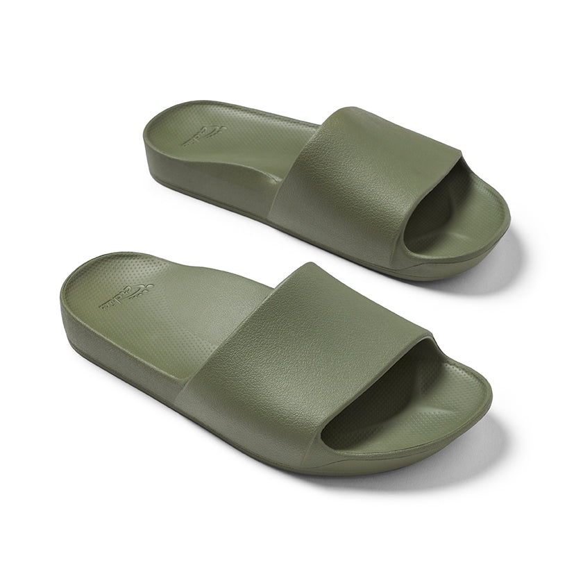 Archies arch support slides - Khaki