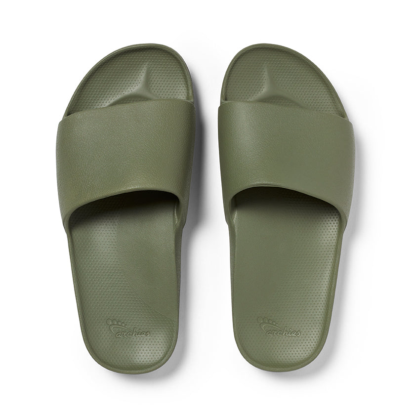 Archies arch support slides - Khaki