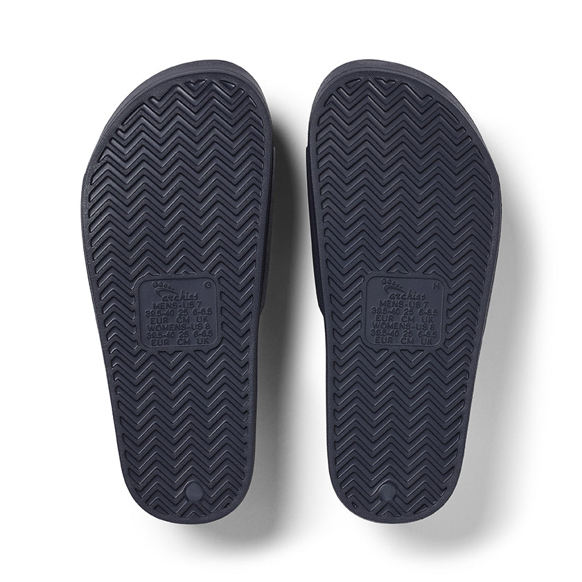 Archies arch support slides - Navy
