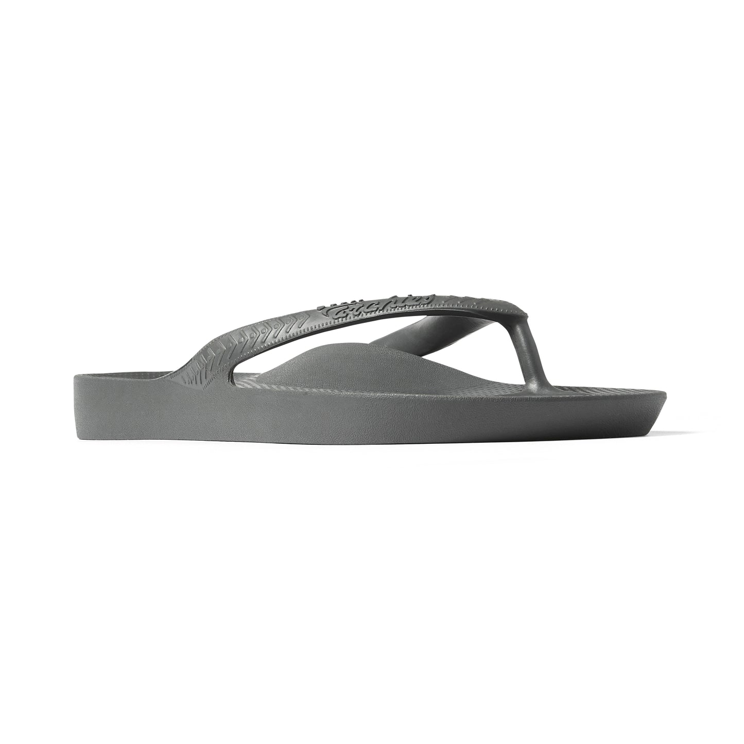 Archies arch support thongs - Charcoal