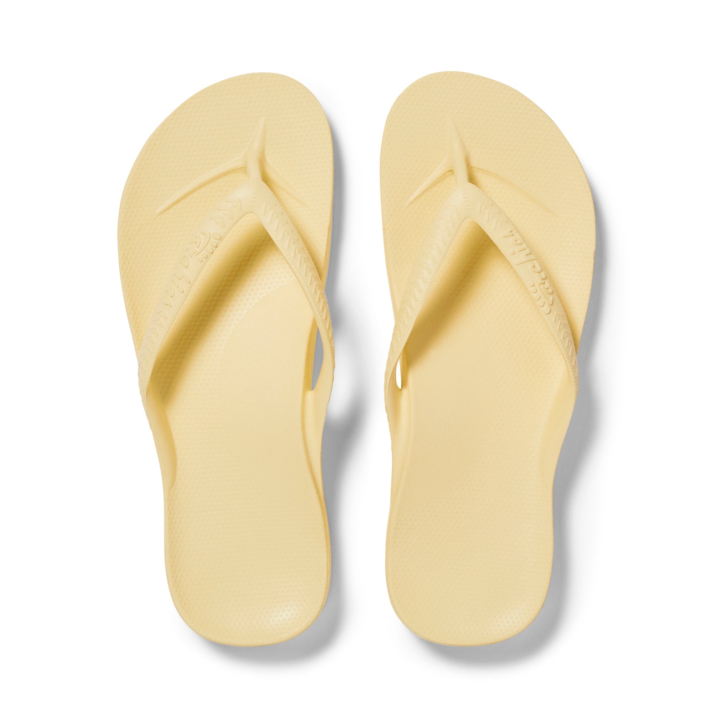 Archies arch support thongs - Lemon