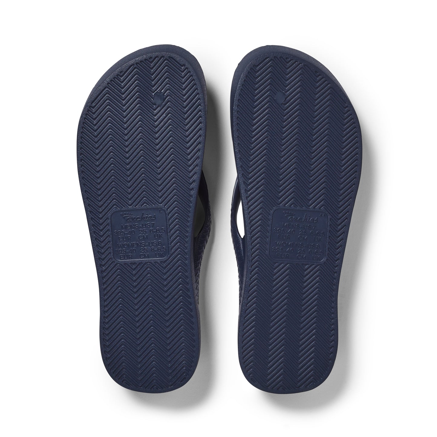 Archies arch support thongs - Navy