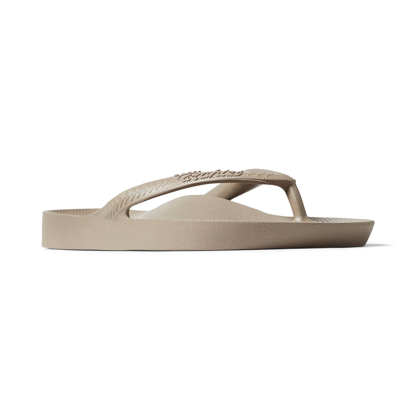 Archies arch support thongs - taupe