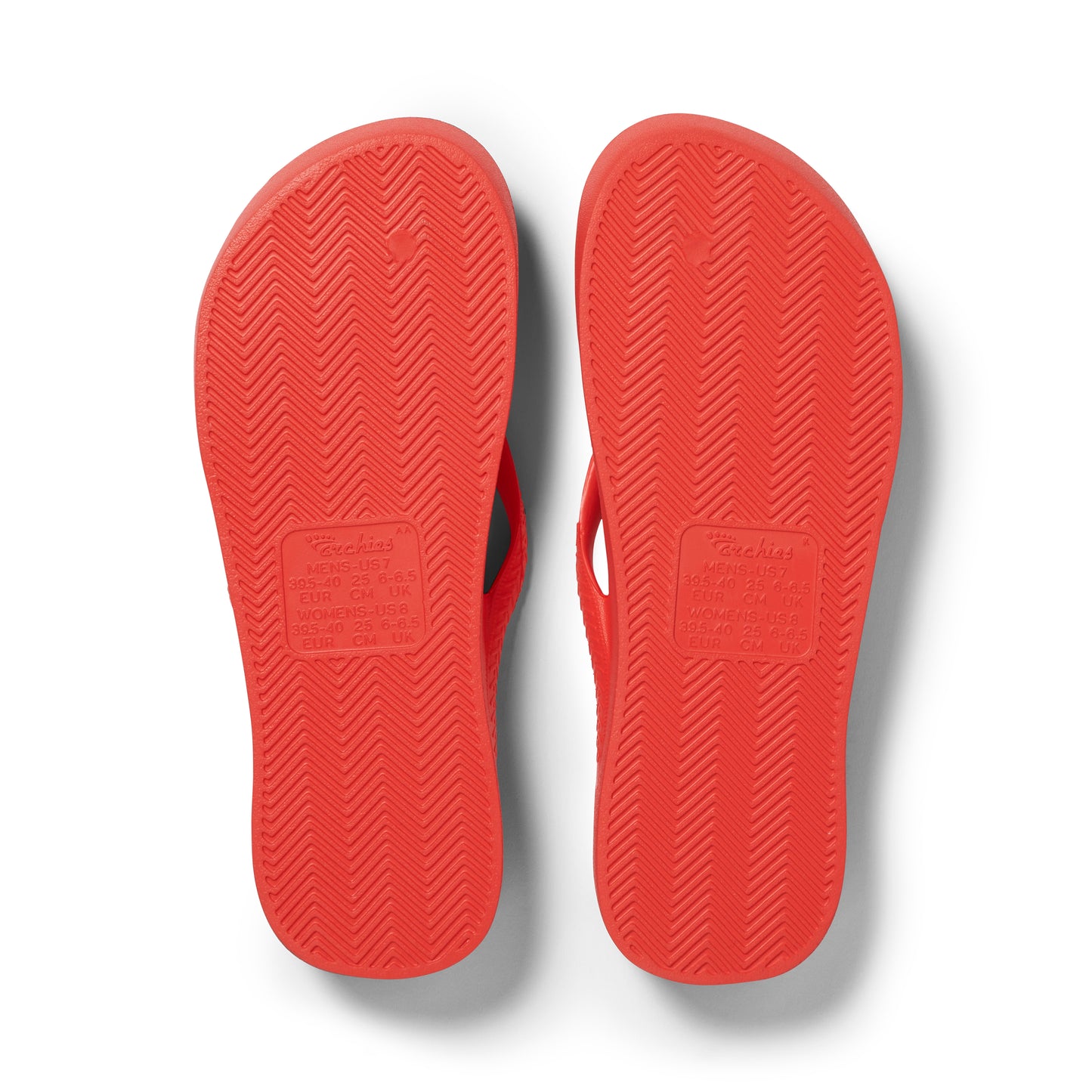 Archies arch support thongs - Coral