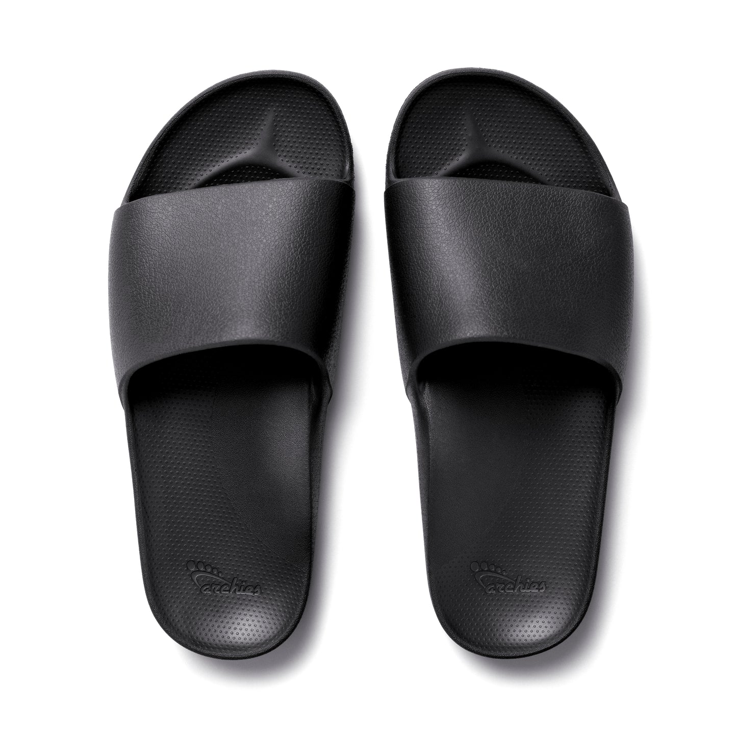 Archies arch support slides - Black