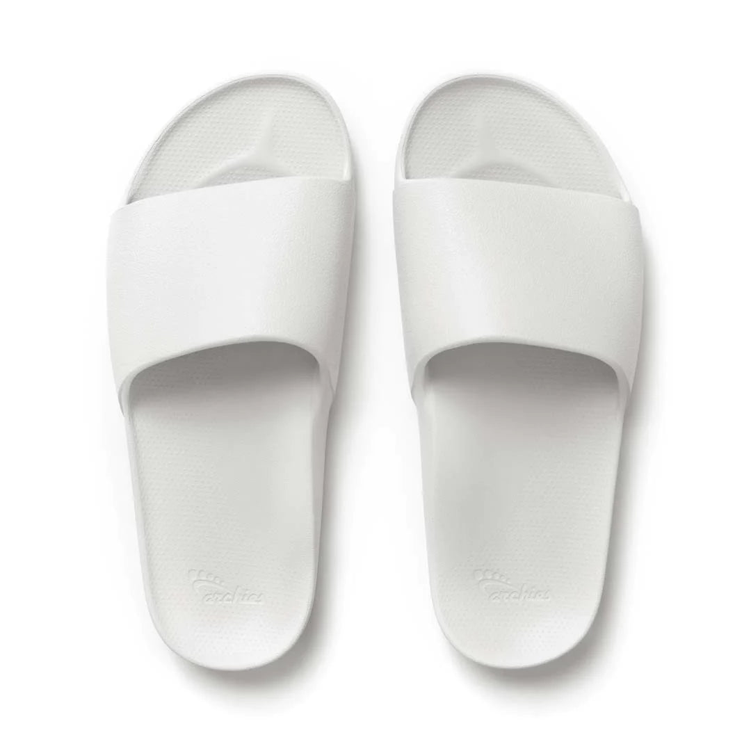 Archies arch support slides - White