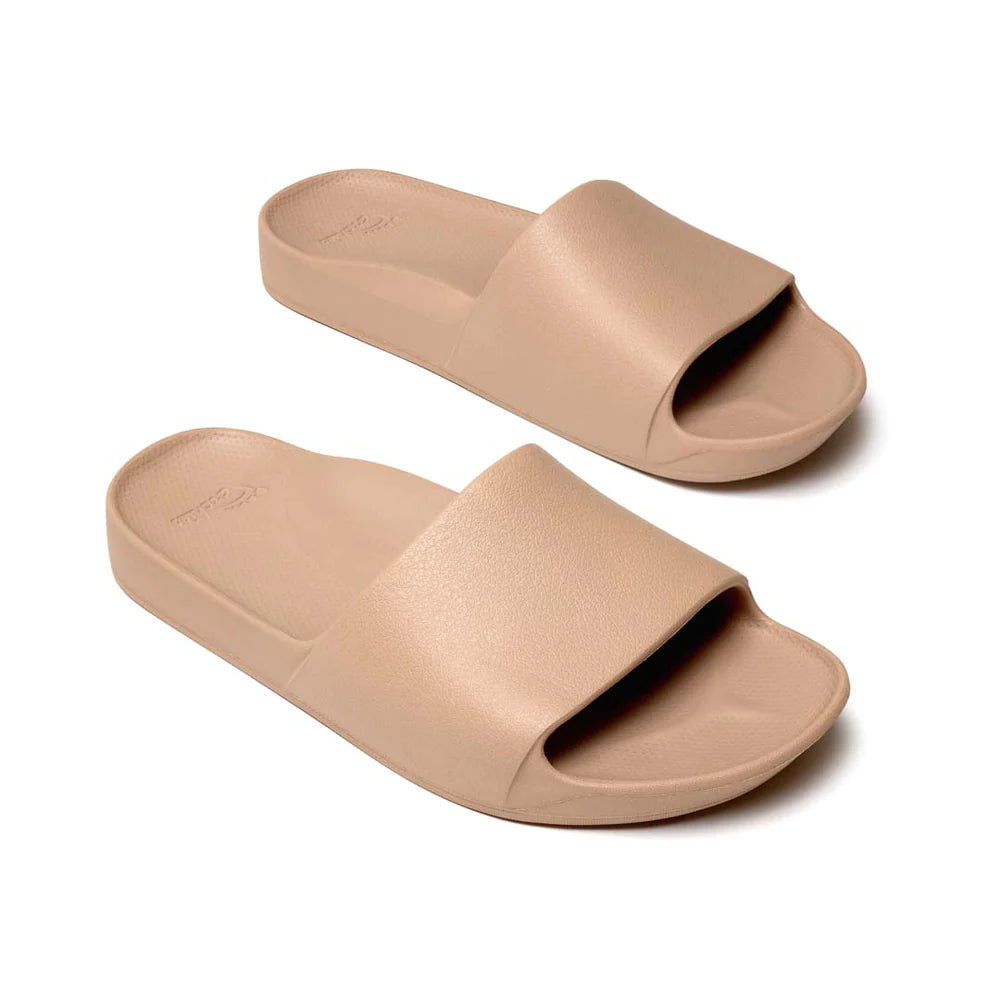 Archies arch support slides - Tan