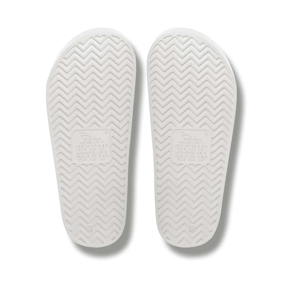 Archies arch support slides - White