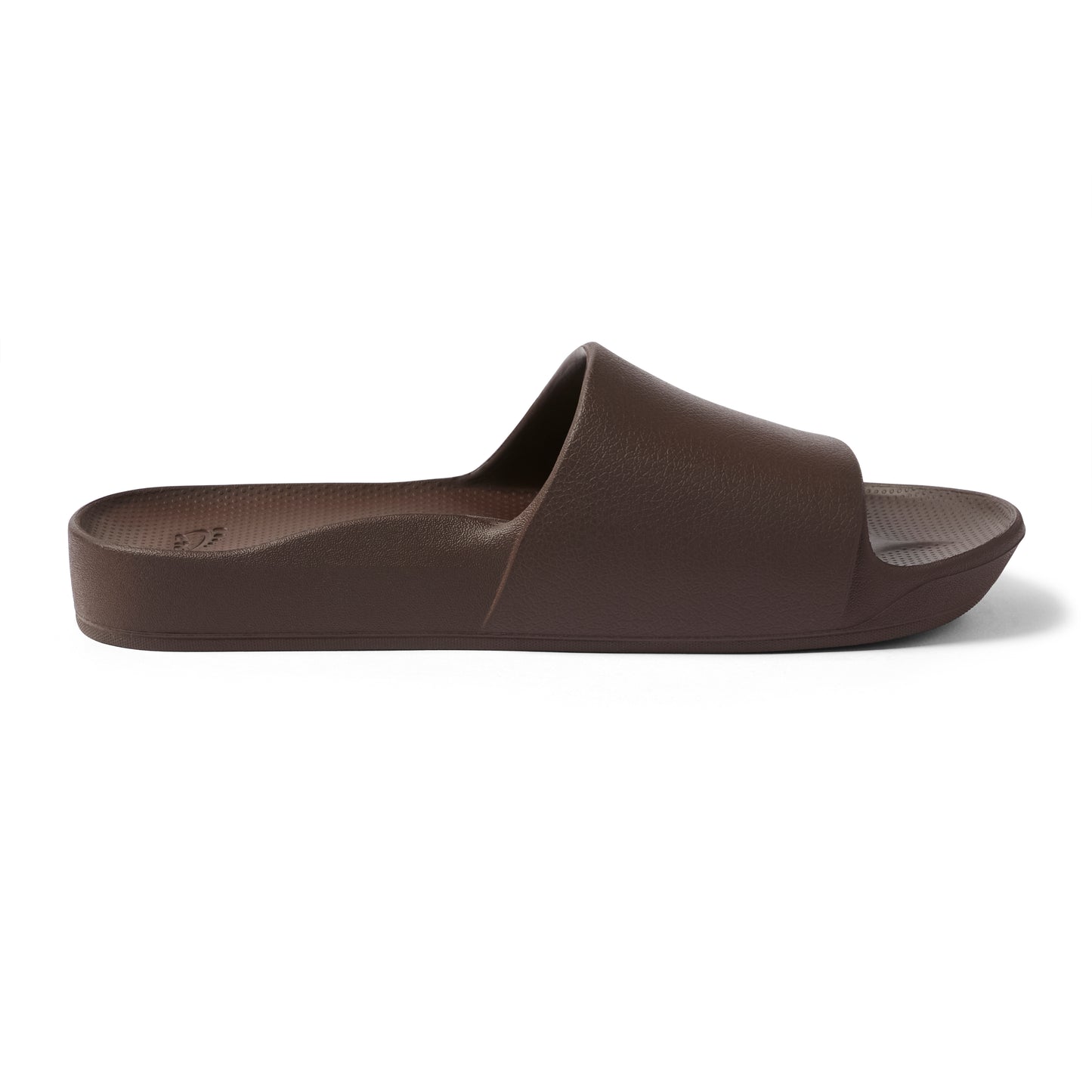 Archies arch support slides - Chocolate Brown
