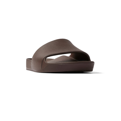 Archies arch support slides - Chocolate Brown