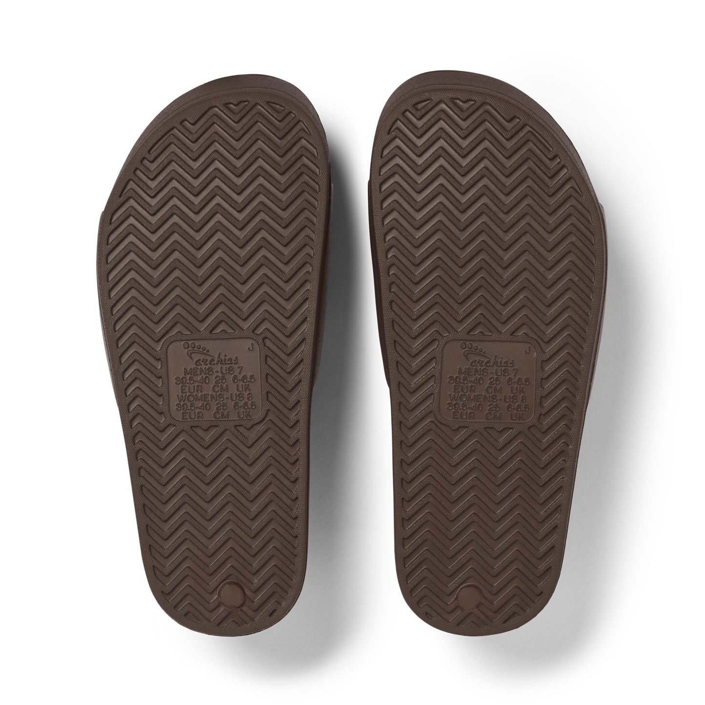 Archies arch support slides - Chocolate Brown