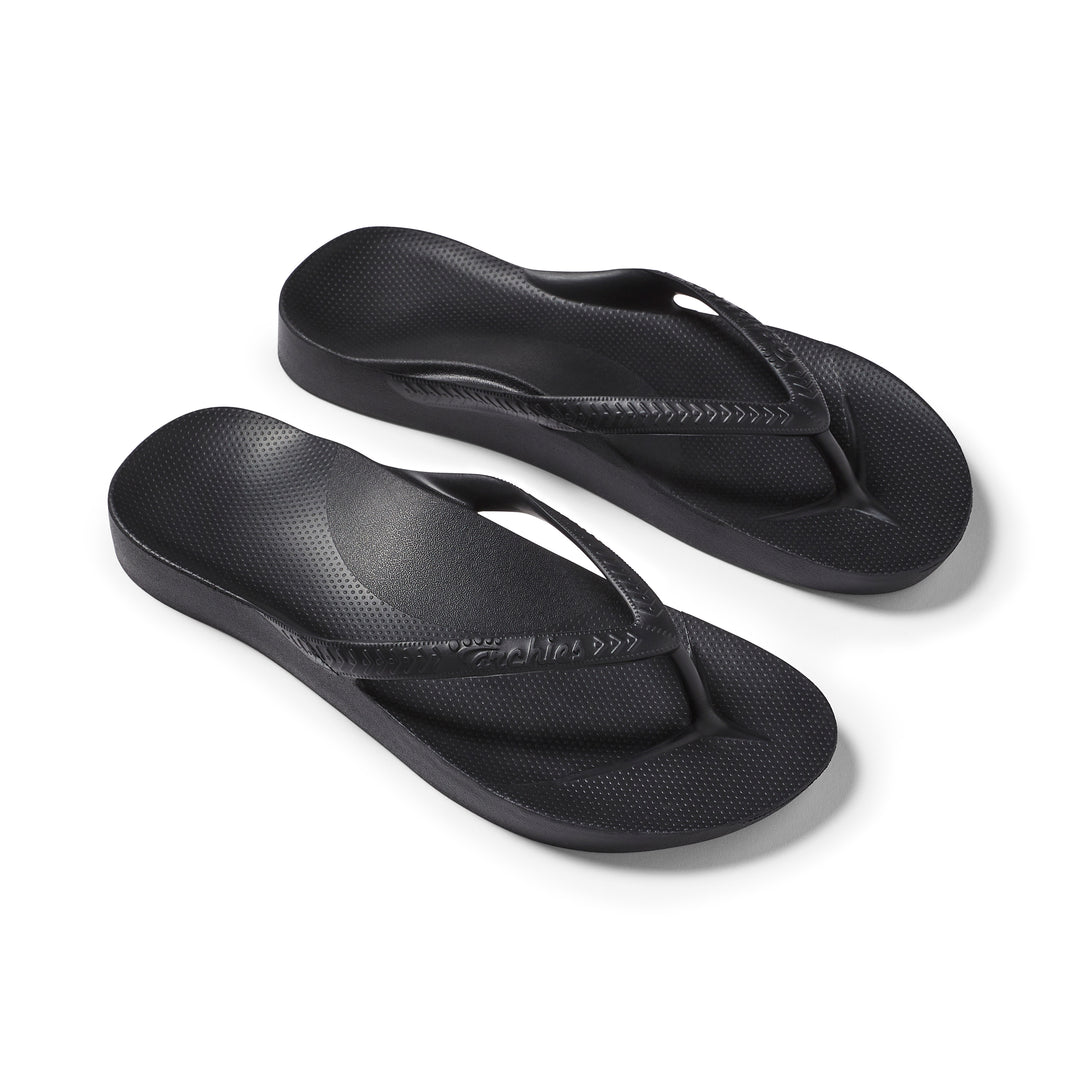 Archies Black Flip Flops
