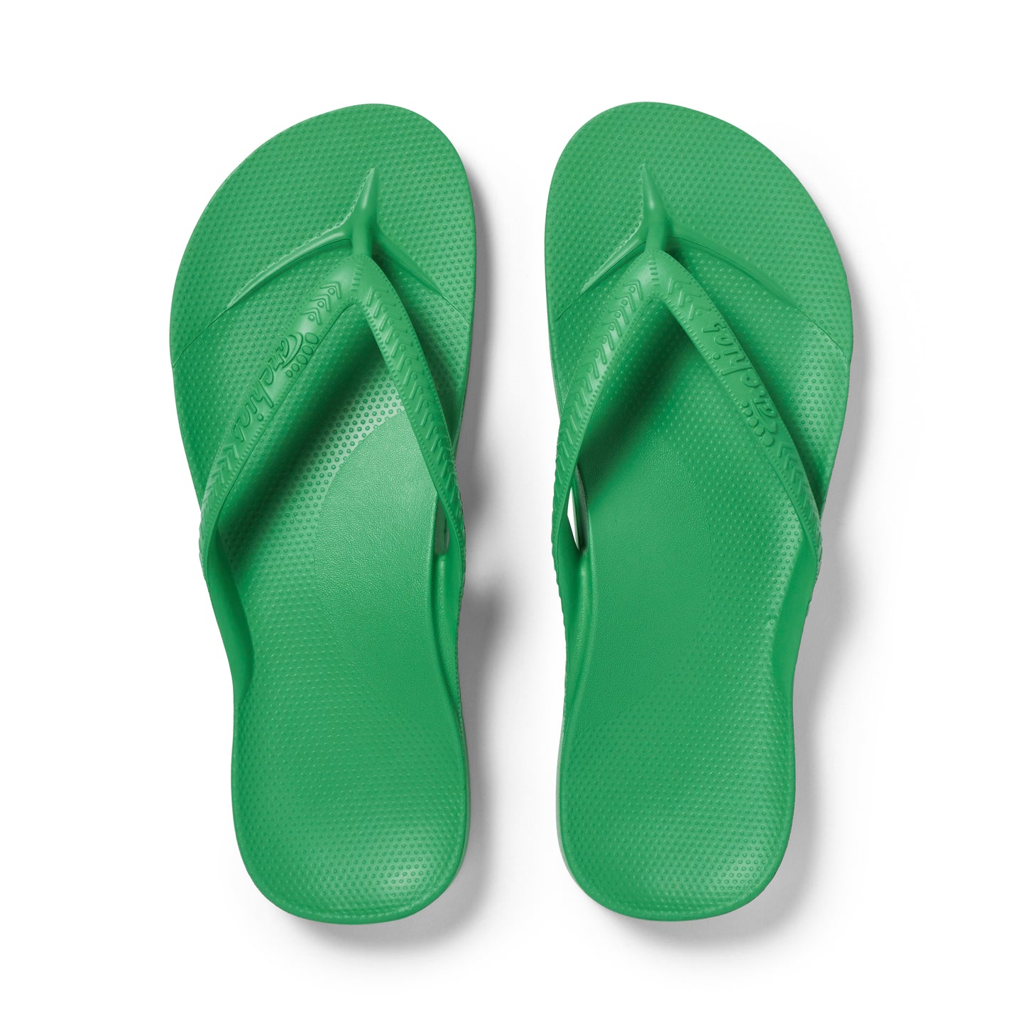 Archies arch support thongs - kelly green