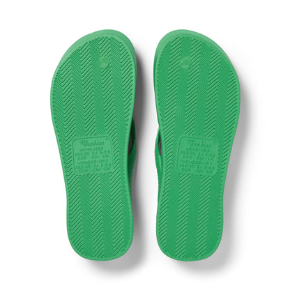 Archies arch support thongs - kelly green