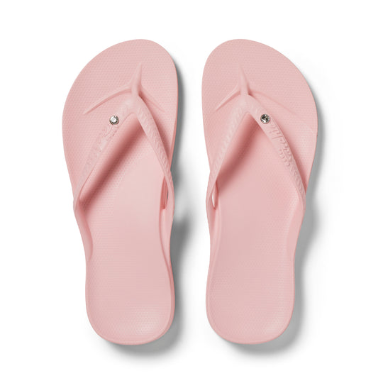 Archies Pink Crystal Flip Flops