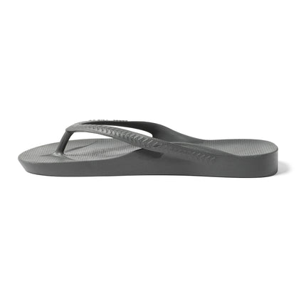 Archies arch support thongs - Charcoal