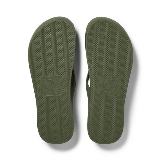 Archies Olive Flip Flops