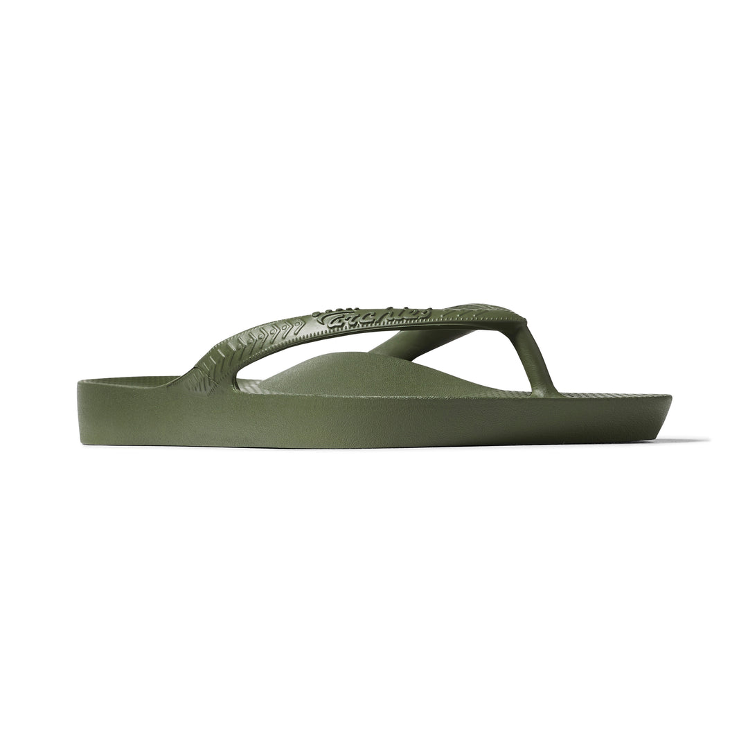 Archies Olive Flip Flops