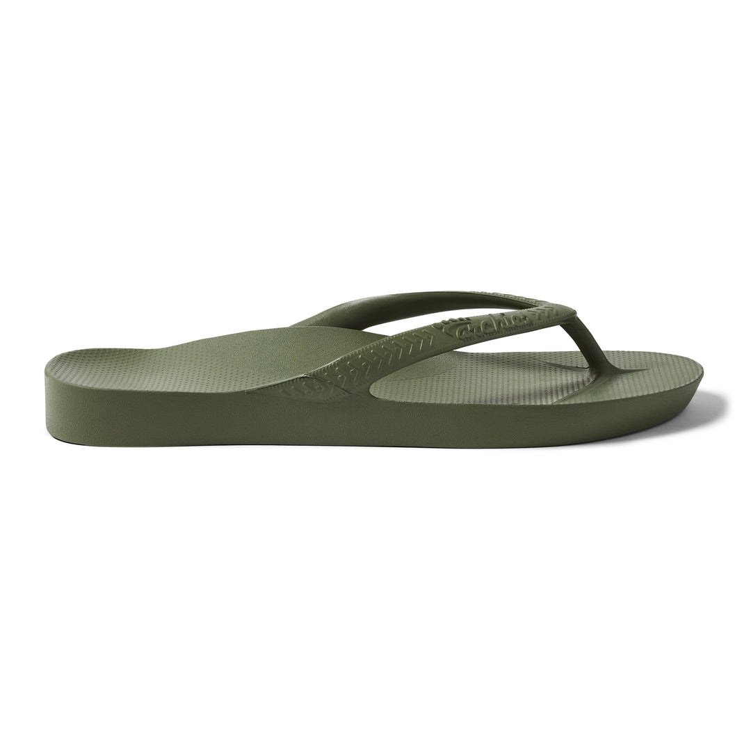 Archies Olive Flip Flops