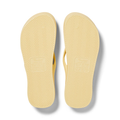 Archies arch support thongs - Lemon
