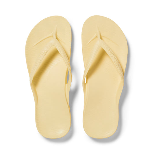 Archies arch support thongs - Lemon