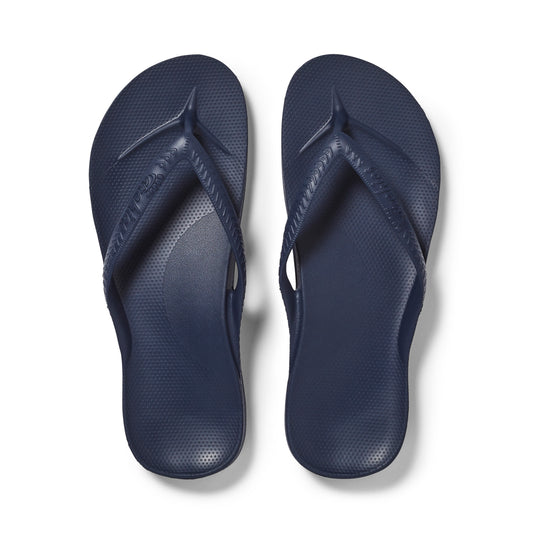 Archies arch support thongs - Navy
