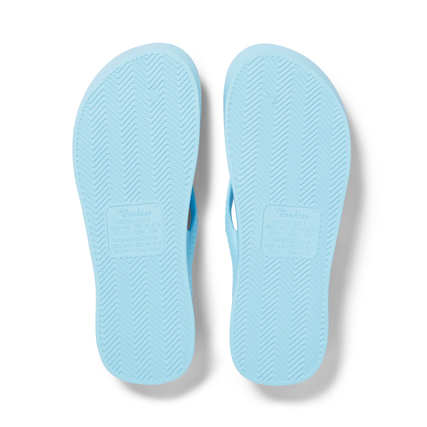 Archies arch support thongs - Sky blue