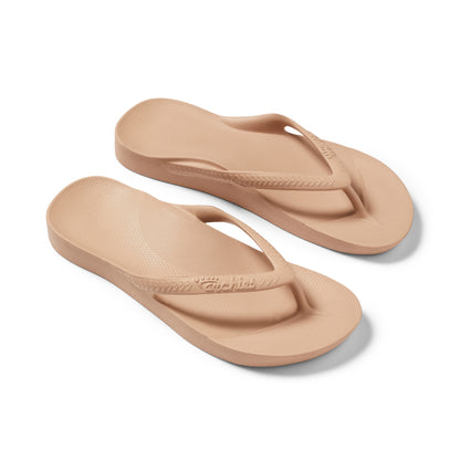 Archies arch support thongs - Tan