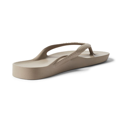 Archies arch support thongs - taupe