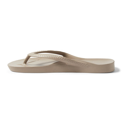 Archies arch support thongs - taupe