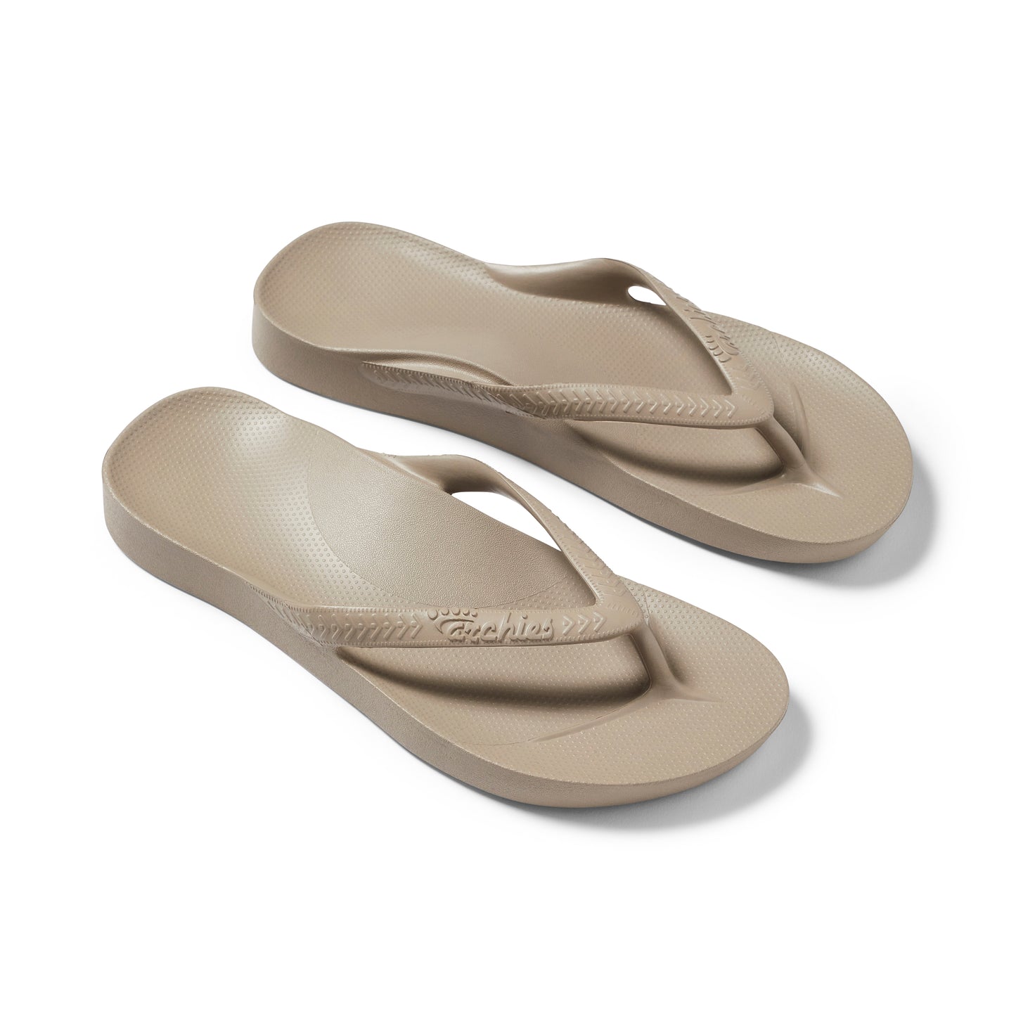 Archies arch support thongs - taupe