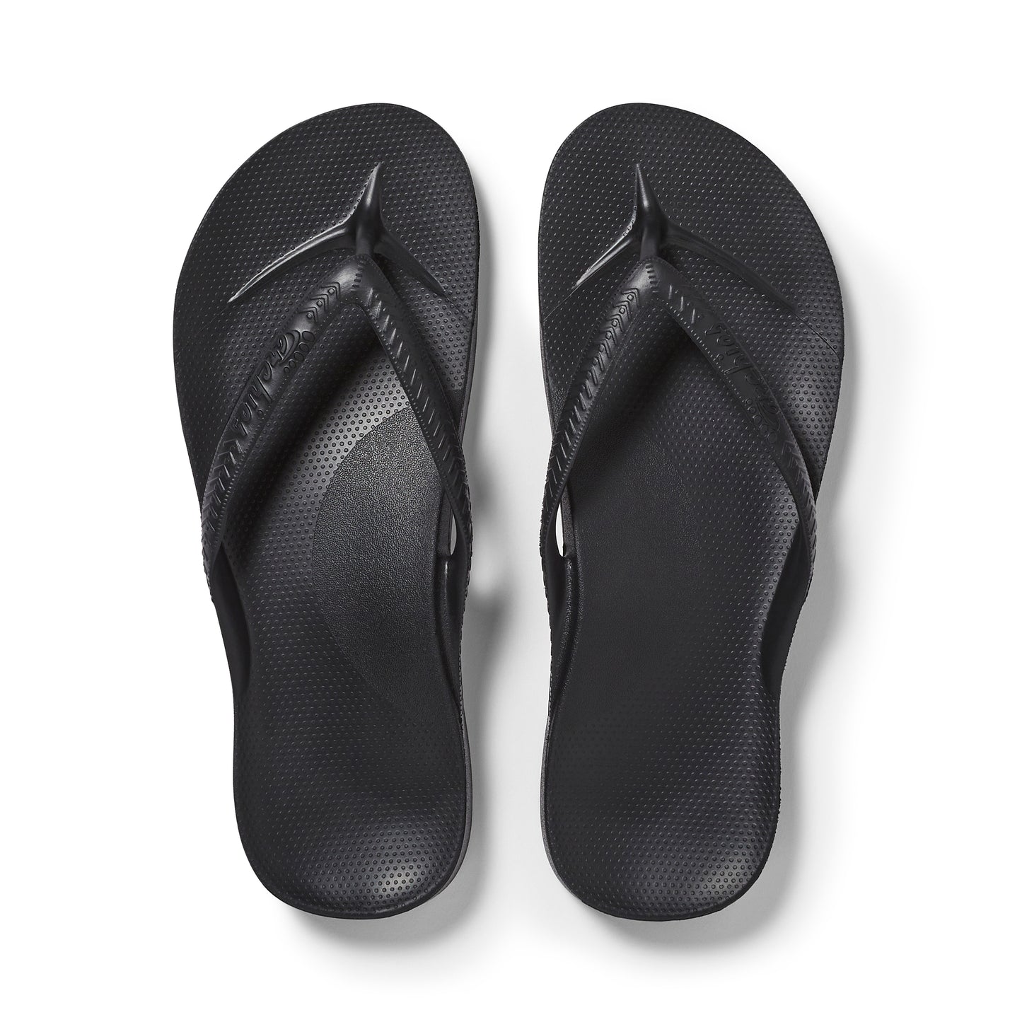 Archies arch support thongs - Black