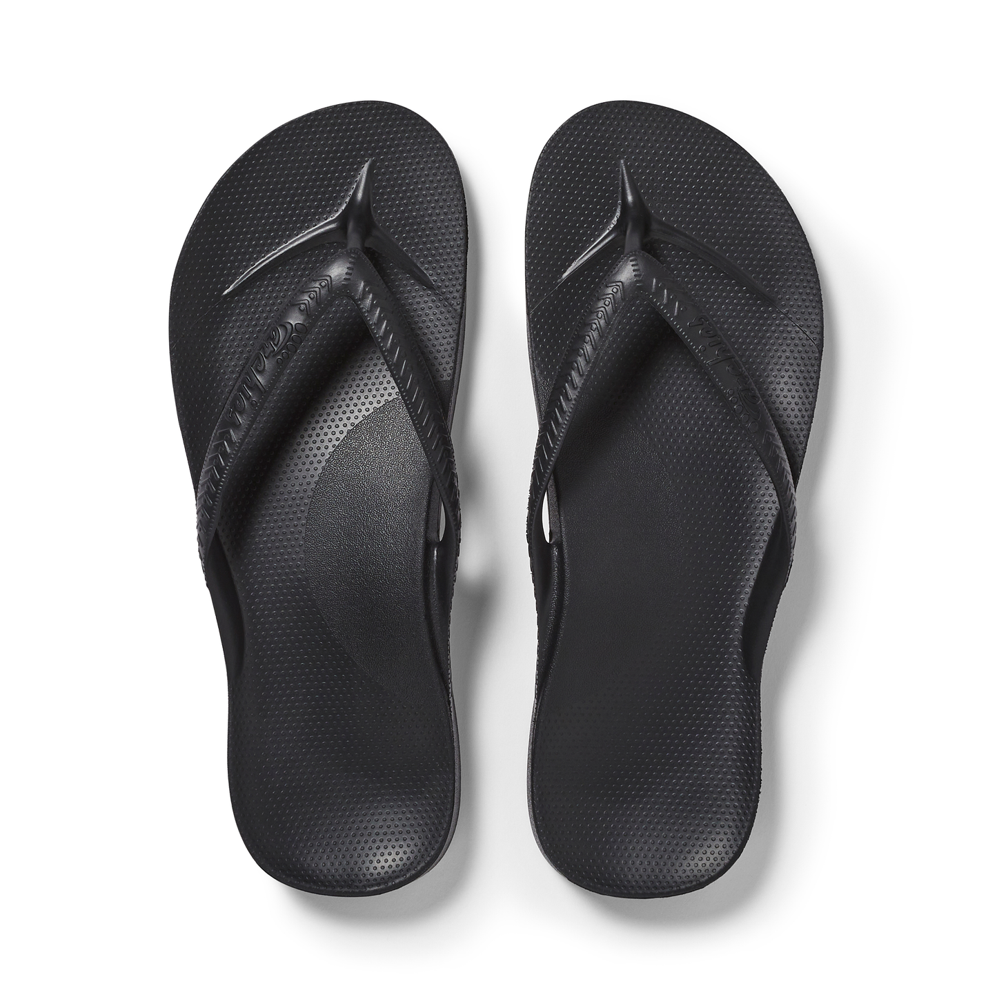 Archies arch support thongs - Black