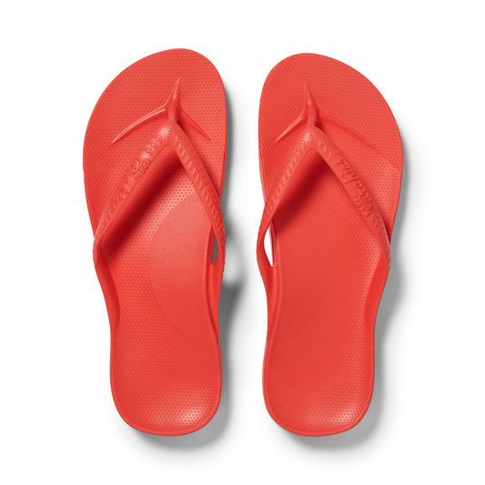 Archies arch support thongs - Coral