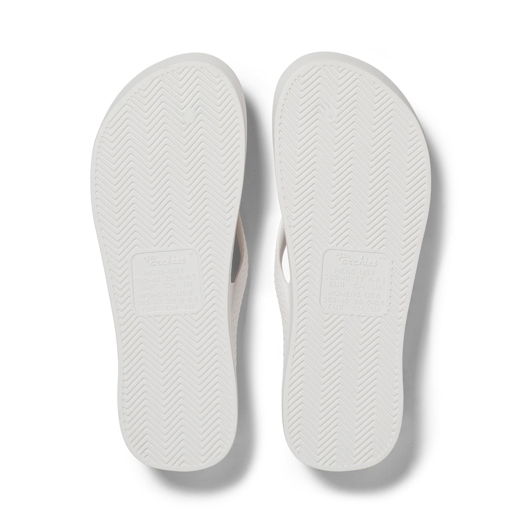 Archies White Flip Flops