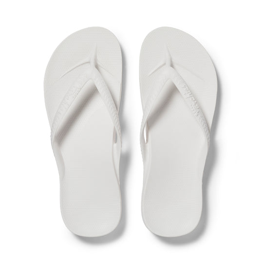 Archies White Flip Flops