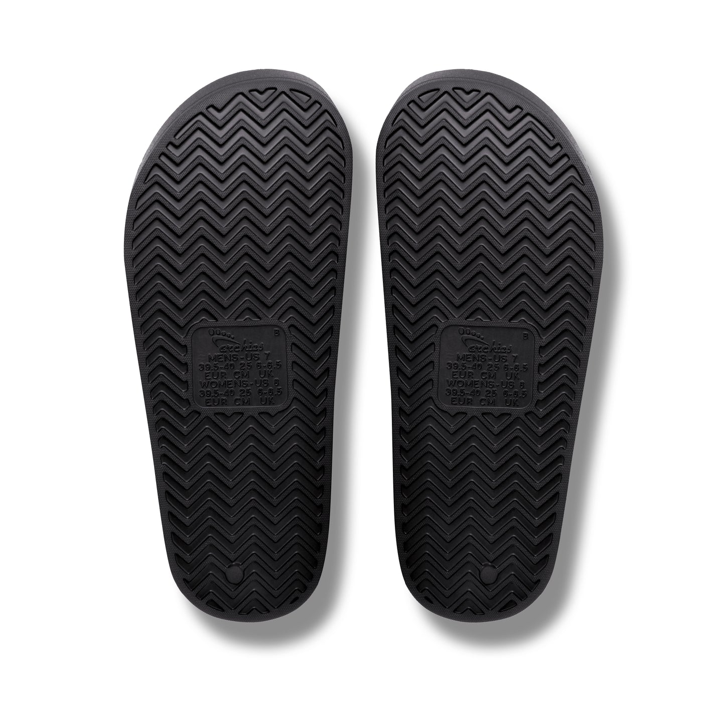 Archies arch support slides - Black