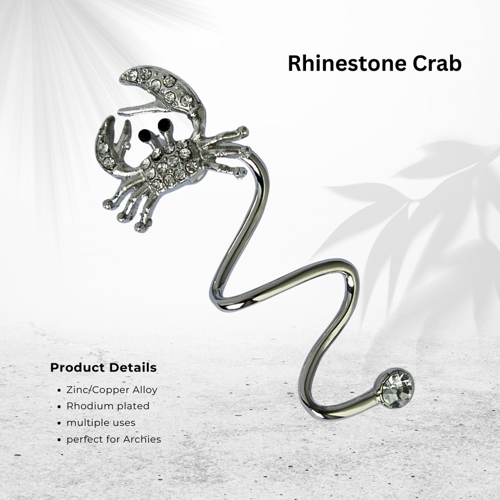 Rhinestone Crab (med)