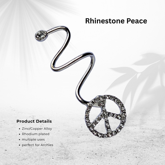 Rhinestone Peace sign