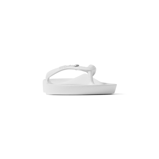 Archies Crystal White  Flip Flops