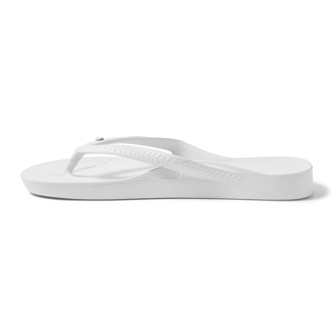 Archies Crystal White  Flip Flops