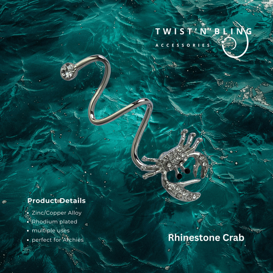 Rhinestone Crab (med)