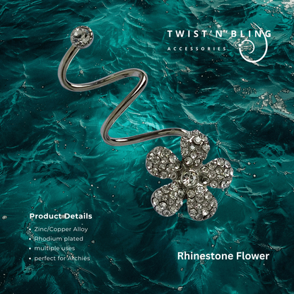 Rhinestone Flower (med)
