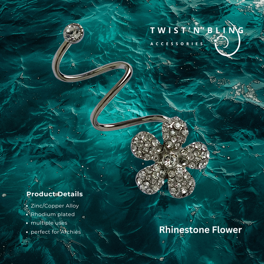 Rhinestone Flower (med)