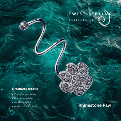 Rhinestone Paw (med)