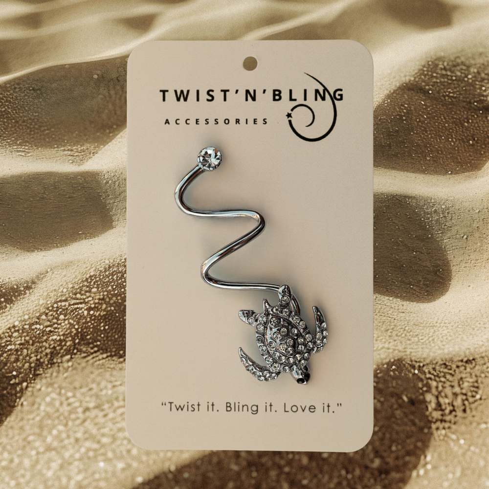 Rhinestone Turtle (med)