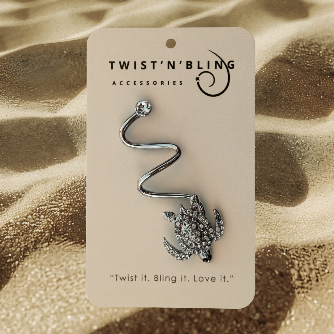 Rhinestone Turtle (med)