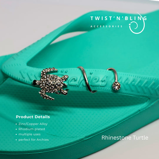 Rhinestone Turtle (med)